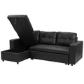 Sarantino L-Shaped Corner Sofa Chaise Lounge Grey Linen Modular