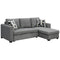 Sarantino Fontana Sofa Bed Storage Chaise Lounge Grey