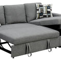 Sarantino Fontana Sofa Bed Storage Chaise Lounge Grey