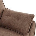 Sarantino 3 Seater Modular Sofa Bed Linen Brown Futon Couch