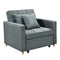 Sarantino Suri 3-in-1 Convertible Sofa Chair Bed Airforce Blue