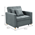 Sarantino Suri 3-in-1 Convertible Sofa Chair Bed Airforce Blue