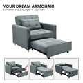 Sarantino Suri 3-in-1 Convertible Sofa Chair Bed Airforce Blue