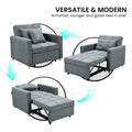 Sarantino Suri 3-in-1 Convertible Sofa Chair Bed Airforce Blue