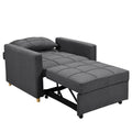Sarantino Suri 3-in-1 Convertible Lounge Chair Bed Dark Grey