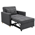 Sarantino Suri 3-in-1 Convertible Lounge Chair Bed Dark Grey
