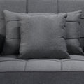 Sarantino Suri 3-in-1 Convertible Lounge Chair Bed Dark Grey