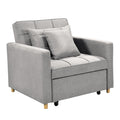 Sarantino Suri 3-in-1 Sofa Chair Bed Lounger Light Grey