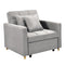 Sarantino Suri 3-in-1 Sofa Chair Bed Lounger Light Grey