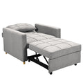 Sarantino Suri 3-in-1 Sofa Chair Bed Lounger Light Grey