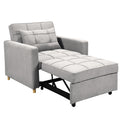 Sarantino Suri 3-in-1 Sofa Chair Bed Lounger Light Grey