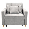 Sarantino Suri 3-in-1 Sofa Chair Bed Lounger Light Grey