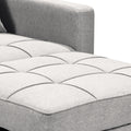 Sarantino Suri 3-in-1 Sofa Chair Bed Lounger Light Grey