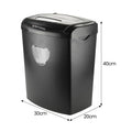Centurion 21L Cross-Cut Shredder 10-Sheet Paper CD Card