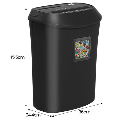 Centurion 25L 12-Sheet Paper Shredder Electric Cross-Cut Home & Office Cutter