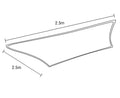 Wallaroo Shade Sail 2.5x2.5m Sand Square