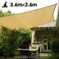 Wallaroo Shade Sail 3.6m x 3.6m Square Sand