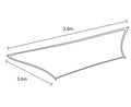 Wallaroo Shade Sail 3.6m x 3.6m Square Sand