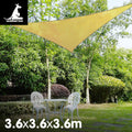 Wallaroo 3.6m Triangular Sun Shade Sail Sand