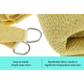 Wallaroo Rectangular Shade Sail Sand: 3m x 4m