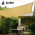 Wallaroo Shade Sail 6m x 4m Rectangular Sand