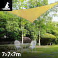 Wallaroo Triangle Shade Sail 7x7x7m Sand