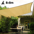 Wallaroo Shade Sail 8x8m Rectangular Sand