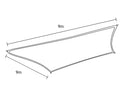 Wallaroo 9x9m Square Shade Sail Sand