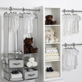 Delta Children 24pc Nursery Storage Set Cool Grey