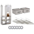 Delta Children 24pc Nursery Storage Set Cool Grey