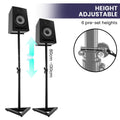 Karrera Floor Speaker Stand Adjustable Black Surround Sound