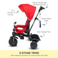Veebee Explorer 3-Stage Kids Trike Red Canopy