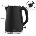 Pronti Breakfast Set Coffee Machine Toaster Kettle Silver