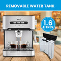 Pronti Breakfast Set 1.6L Coffee Machine Silver Noir Toaster Kettle