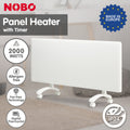 Nobo 2000W T2-NTL4T20 Electric Panel Heater with Timer Tilt Switch Silent Operation & Allergy-Free - Refurbished
