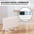 Nobo 2000W T2-NTL4T20 Electric Panel Heater with Timer Tilt Switch Silent Operation & Allergy-Free - Refurbished