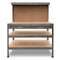 Kartrite 3-Layer Work Bench Garage Storage Table Silver 150cm