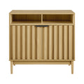Sarantino Eleni 2-Door Sideboard Cabinet Natural Wood Storage Console
