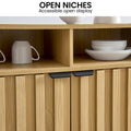 Sarantino Eleni 2-Door Sideboard Cabinet Natural Wood Storage Console