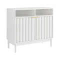 Sarantino Eleni 2-Door Sideboard White Cabinet Hallway Storage Cupboard