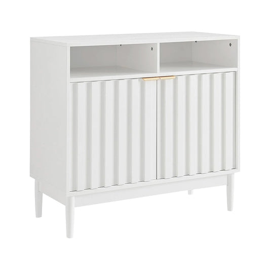 Sarantino Eleni 2-Door Sideboard White Cabinet Hallway Storage Cupboard