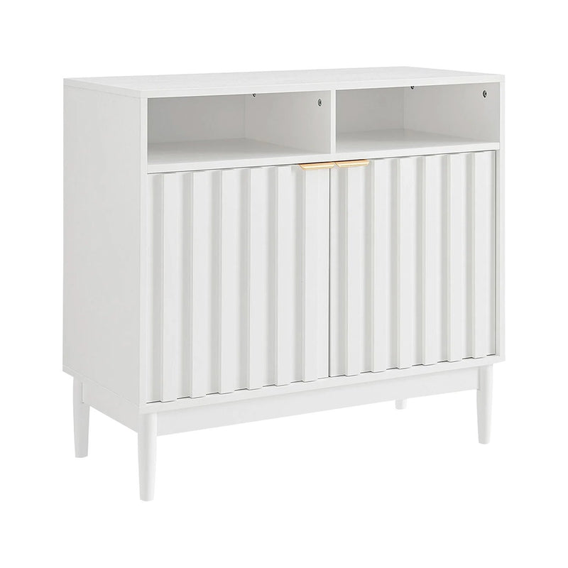 Sarantino Eleni 2-Door Sideboard White Cabinet Hallway Storage Cupboard