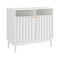 Sarantino Eleni 2-Door Sideboard White Cabinet Hallway Storage Cupboard