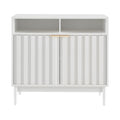 Sarantino Eleni 2-Door Sideboard White Cabinet Hallway Storage Cupboard