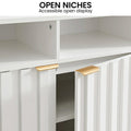 Sarantino Eleni 2-Door Sideboard White Cabinet Hallway Storage Cupboard