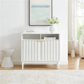 Sarantino Eleni 2-Door Sideboard White Cabinet Hallway Storage Cupboard