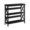 Sarantino Lucas 3-Tier Bookshelf Black Display Rack