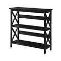 Sarantino Lucas 3-Tier Bookshelf Black Display Rack