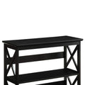 Sarantino Lucas 3-Tier Bookshelf Black Display Rack