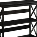 Sarantino Lucas 3-Tier Bookshelf Black Display Rack
